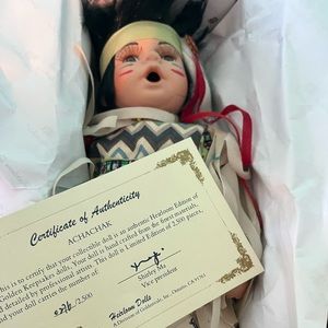 Porcelain Indian doll